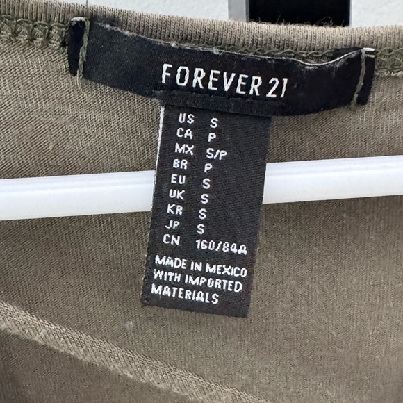 Forever 21 Green Relaxed Cut Out Tunic - Picture 3 of 3